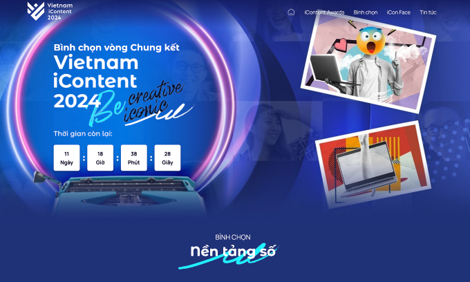 Mở cổng bình chọn vòng chung kết Vietnam iContent Awards