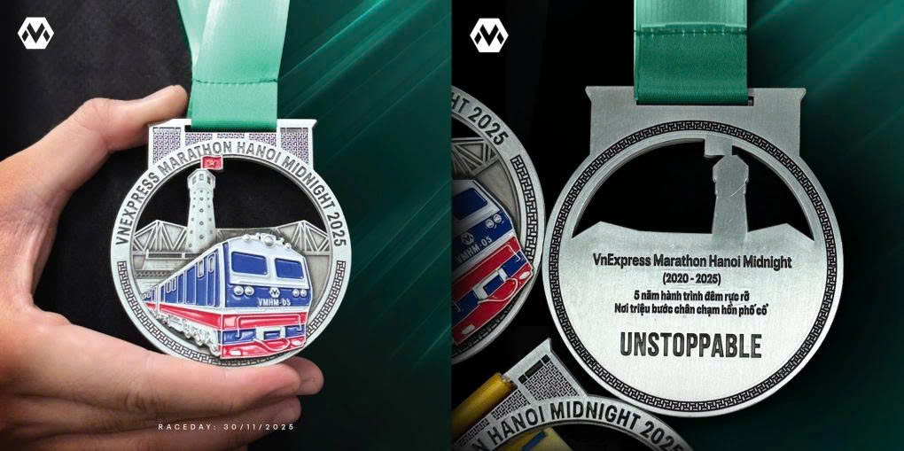 Runner ngành đường sắt: 'Tự hào khi thấy huy chương VM Hà Nội'