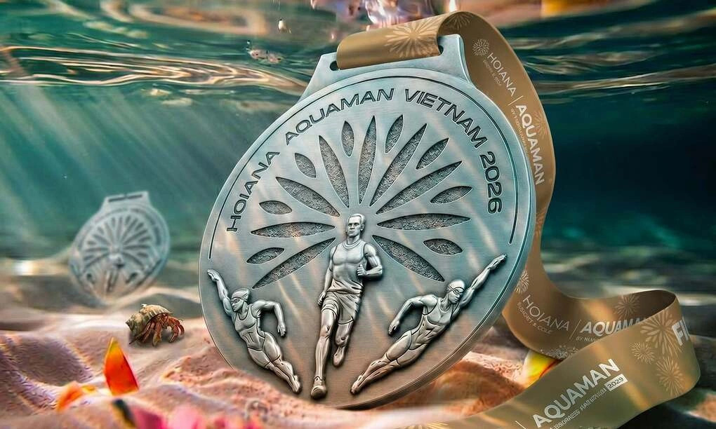 Huy chương Hoiana Aquaman Vietnam 2026 mang tinh thần lễ hội