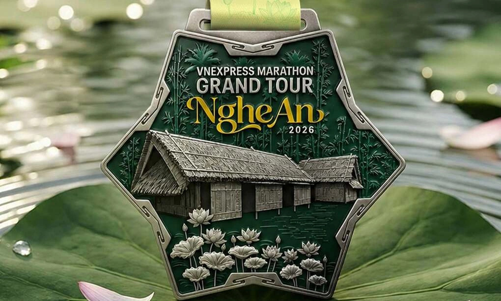 Công bố bộ vật phẩm VnExpress Marathon Grand Tour Nghệ An 2026