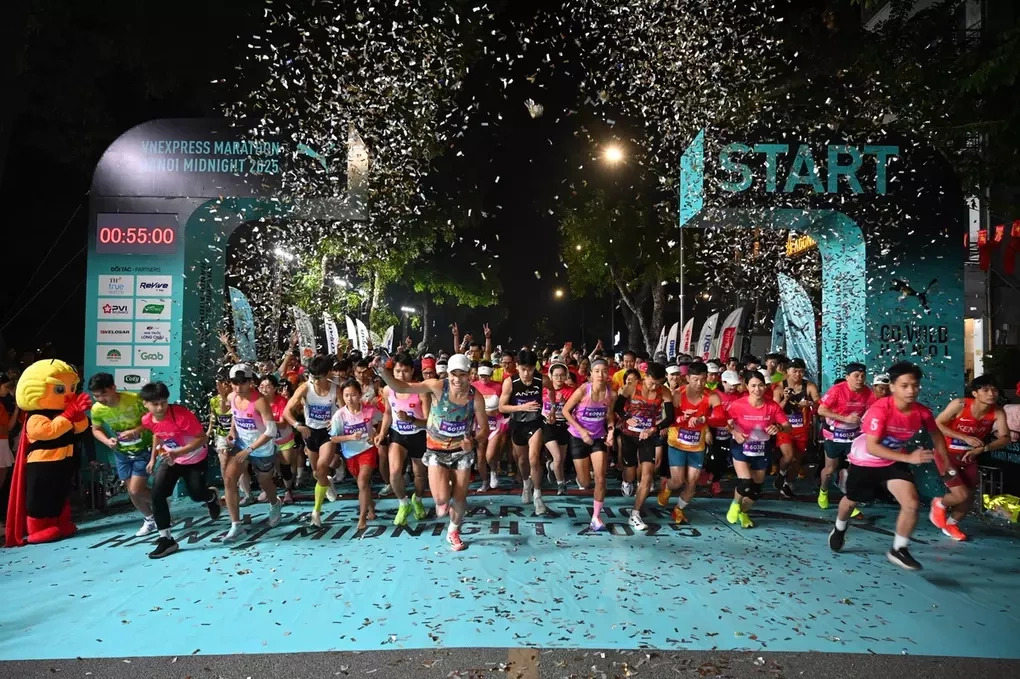 Giải chạy đêm Hà Nội hội ngộ runner cuối tháng 11